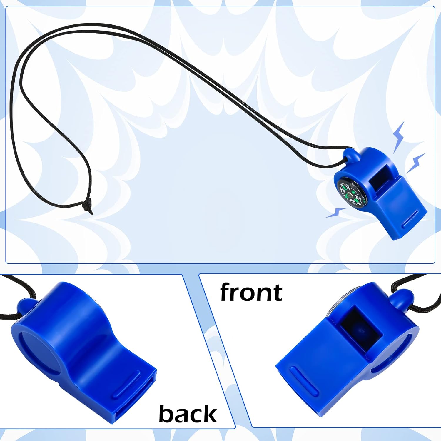 7 Pack 2-in-1 Whistle Compass  - Emergency Whistle Loud reseña y precio