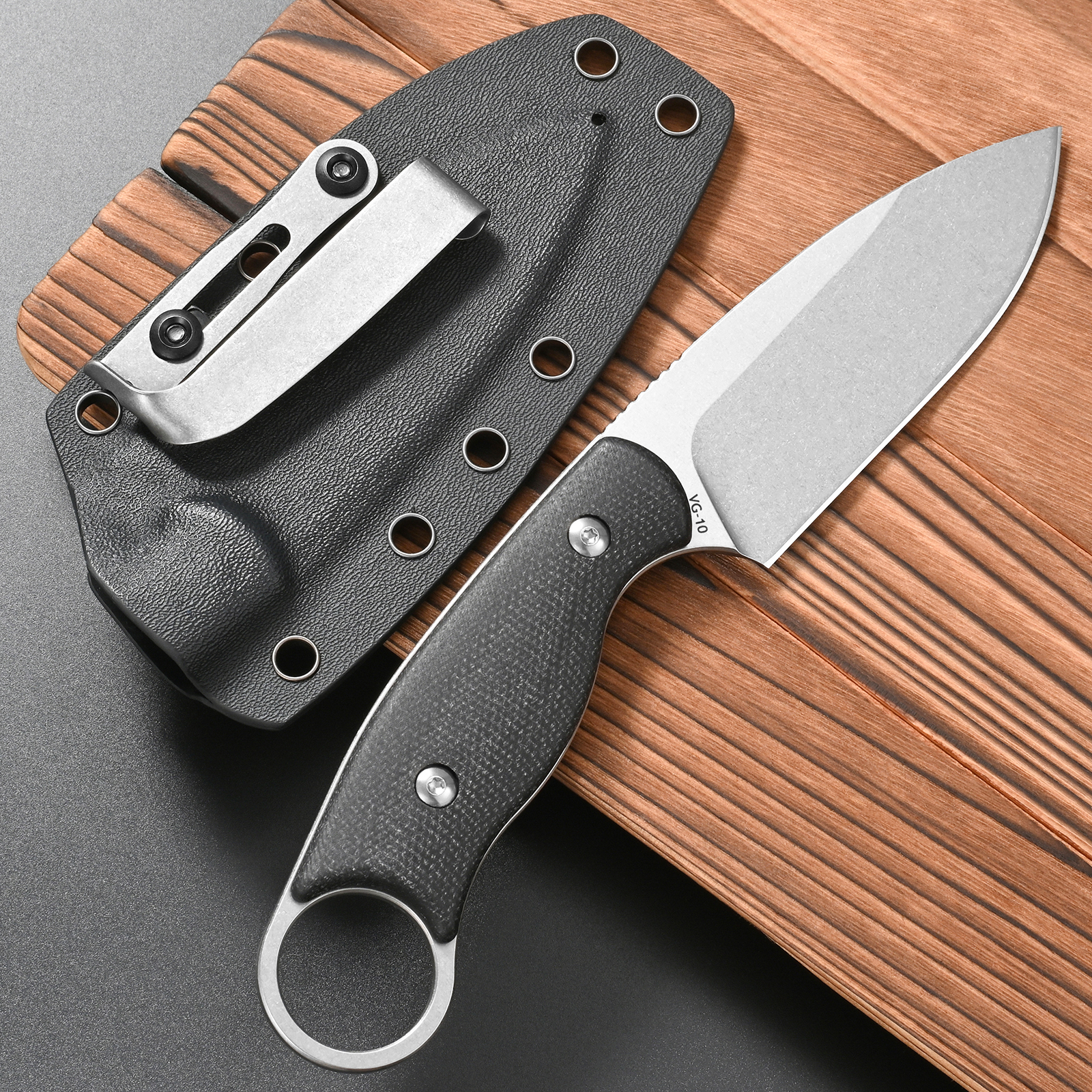 FF116 Fixed Blade Knife VG10 S - Bushcraft Knife Fixed reseña y precio