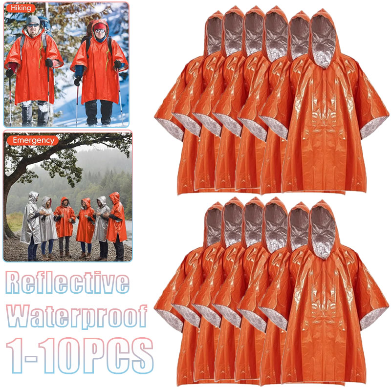 1-10PCS Compact Thermal Emerge - Survival Blanket Reflective reseña y precio