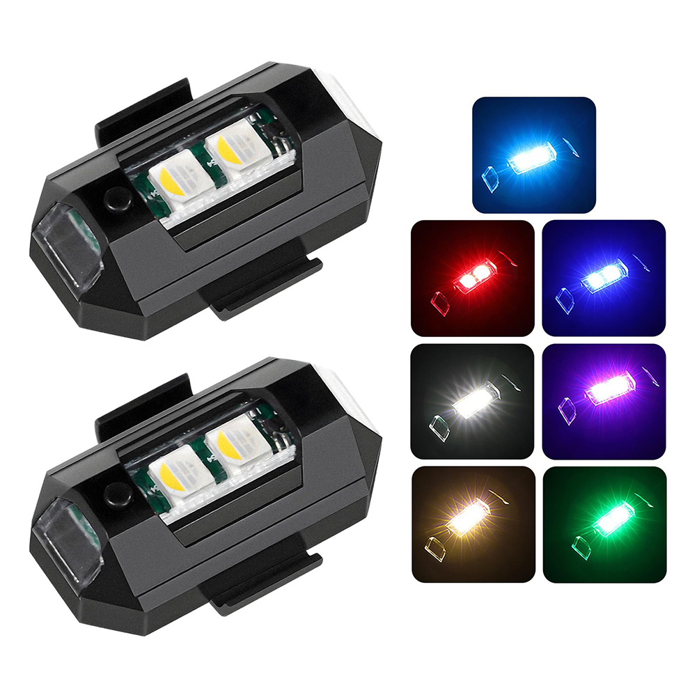 2PCS Mini LED Strobe Lights De - Sos Light Strobe reseña y precio