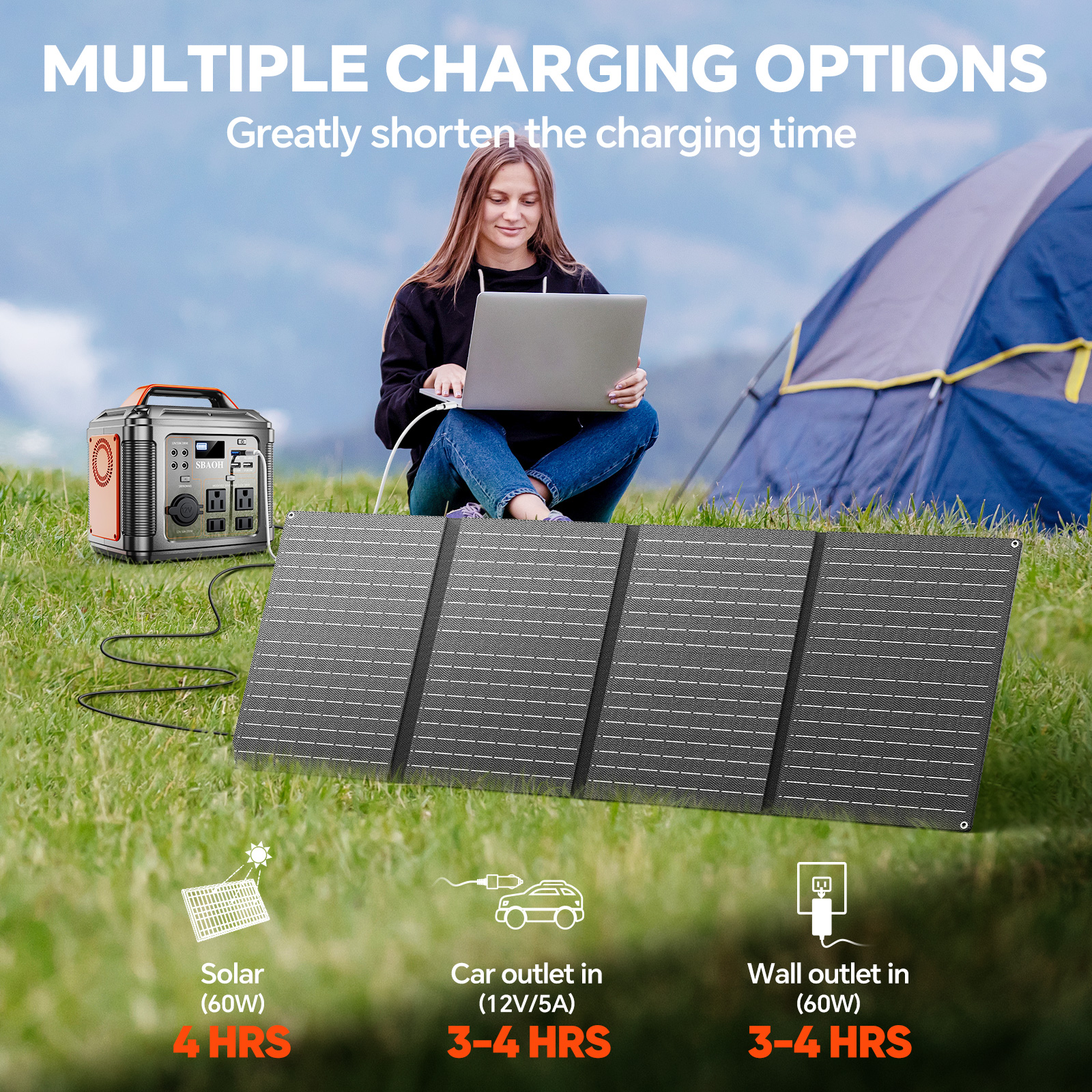 300W Portable Power Station, 2 - Solar Emergency Charger reseña y precio