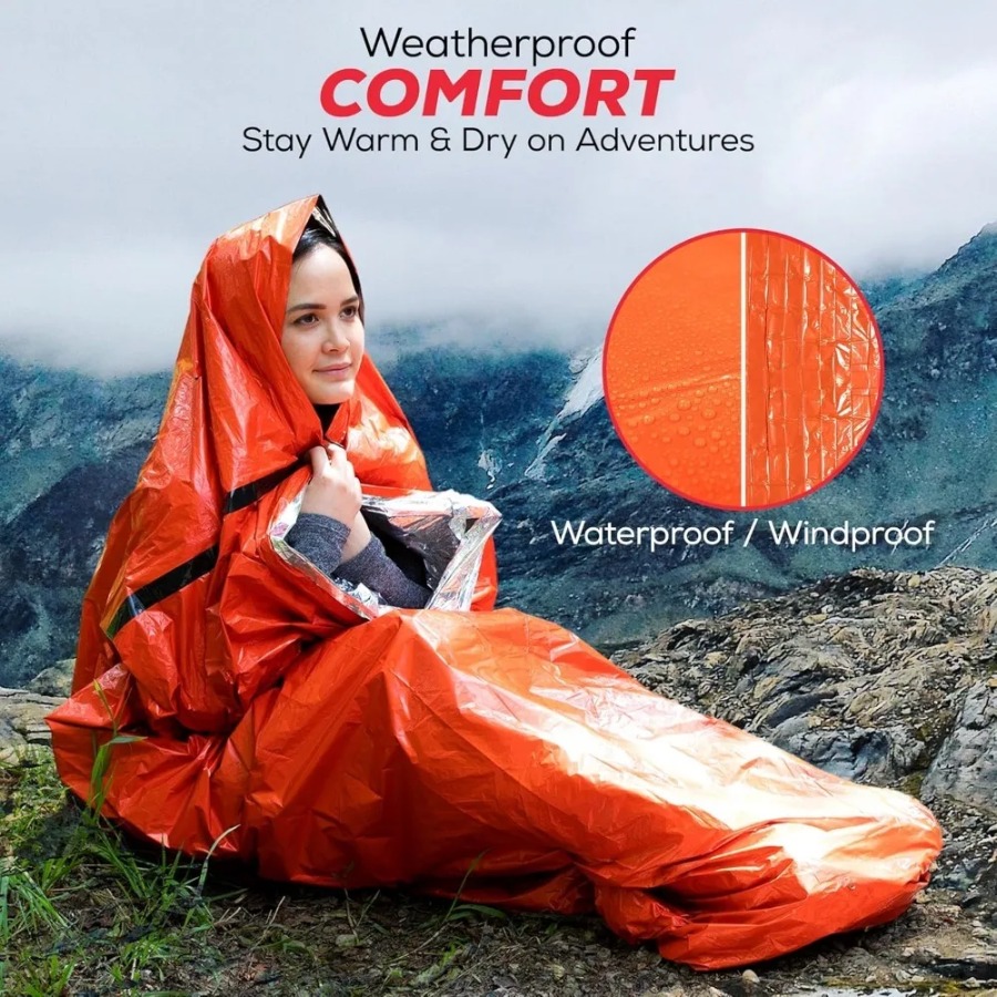 1PC Anti-rain Emergency Sleepi - Emergency Mylar Tent reseña y precio