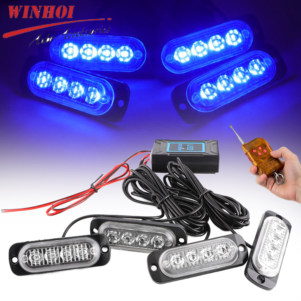 Wireless Grille Police Lights  - Sos Light Strobe reseña y precio