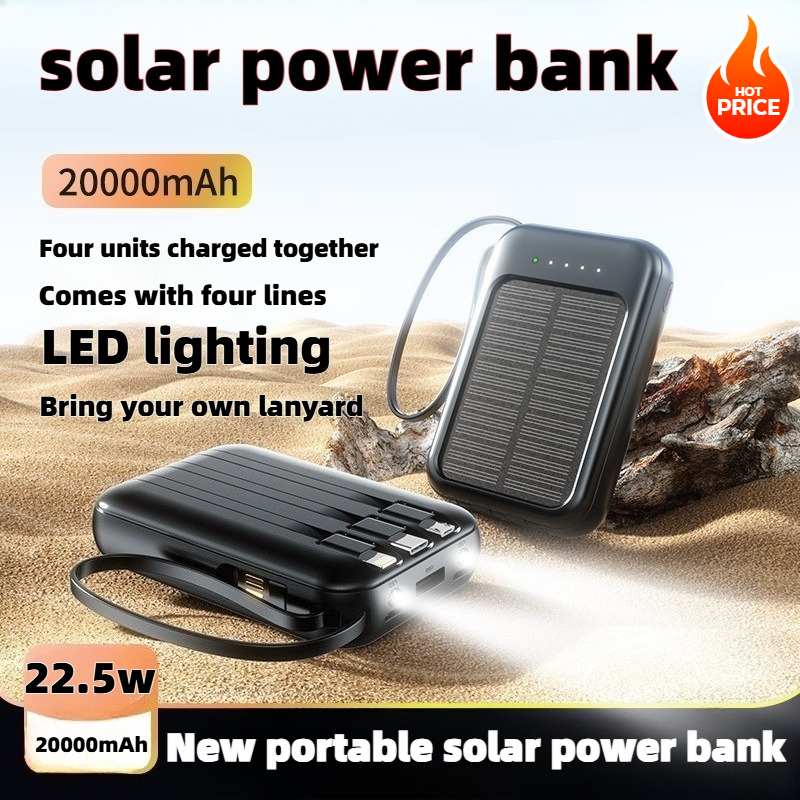 50000mAh Solar Power Bank Supe - Solar Emergency Charger reseña y precio