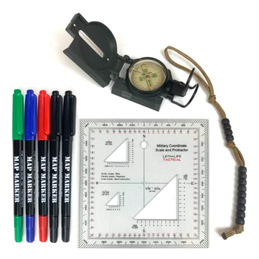 Land Nav Kit with Lensatic Com - Compass Lensatic reseña y precio