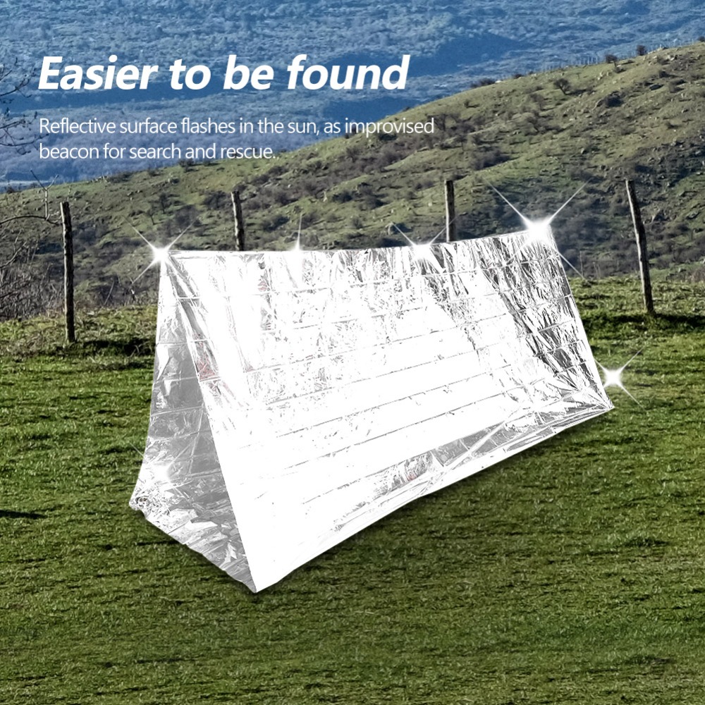2 Pcs Reflective Emergency She - Survival Blanket Reflective reseña y precio