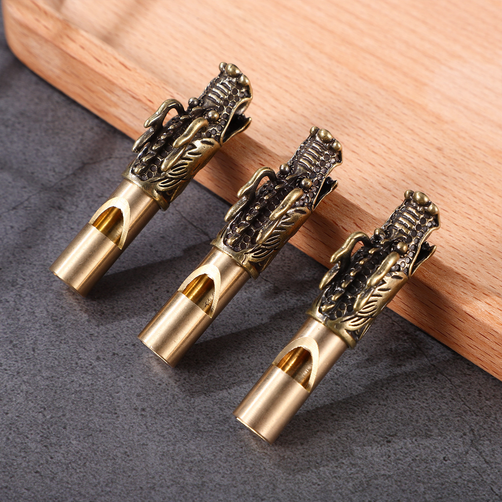 3Pcs Chinese Dragon Brass Whis - Emergency Whistle Loud reseña y precio