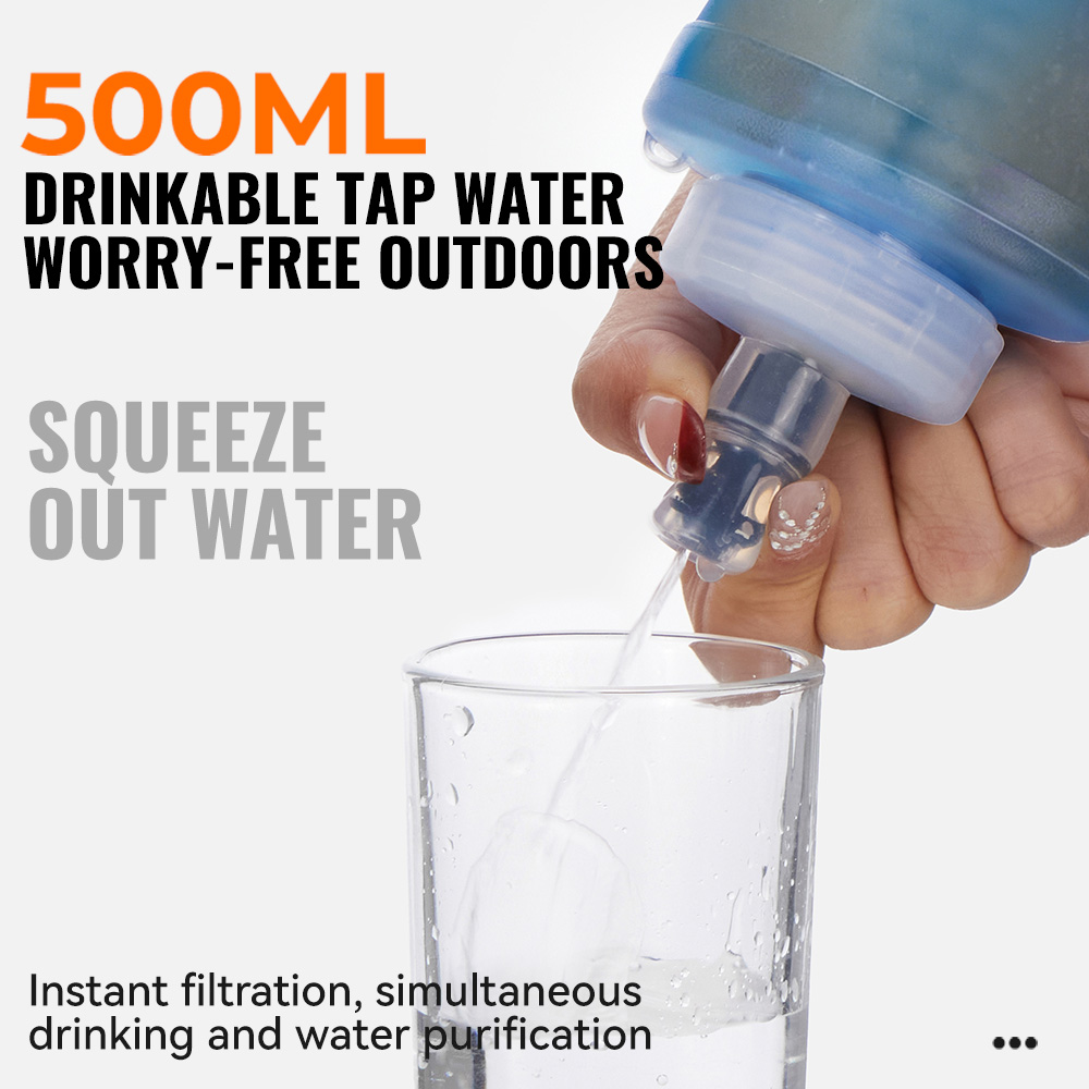 WRELS Water Filter Bottle Coll - Water Bag Collapsible reseña y precio