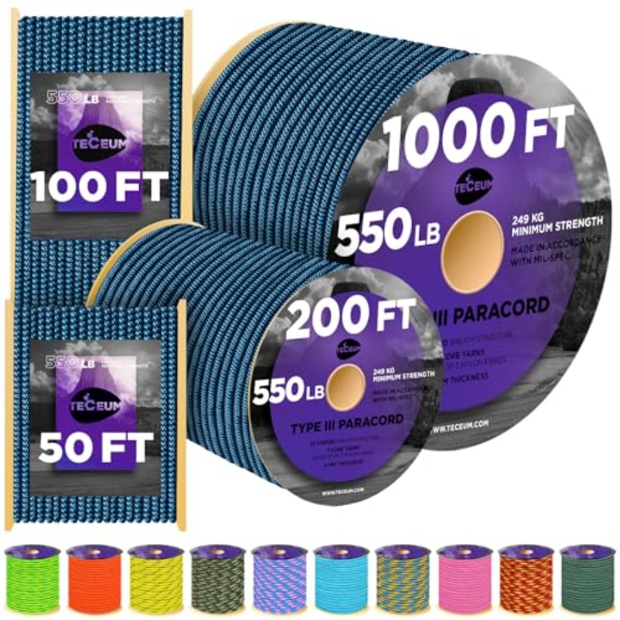Reflective Paracord Rope 1000  - Para Cord 1000Ft reseña y precio