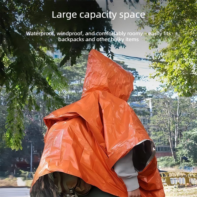 1-10PCS Emergency Blanket Ponc - Survival Blanket Reflective reseña y precio