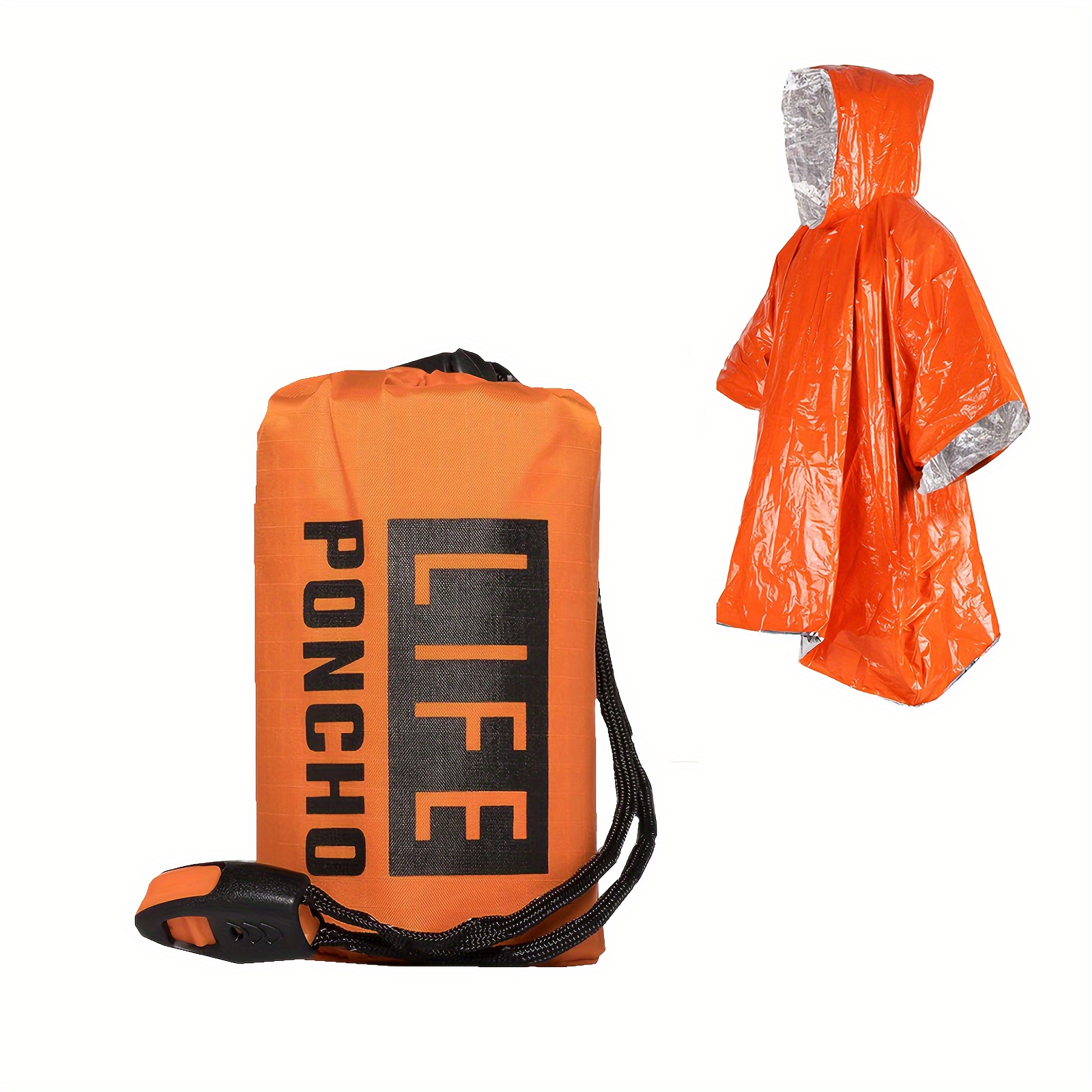 Emergency Survival Rain Poncho - Survival Blanket Reflective reseña y precio