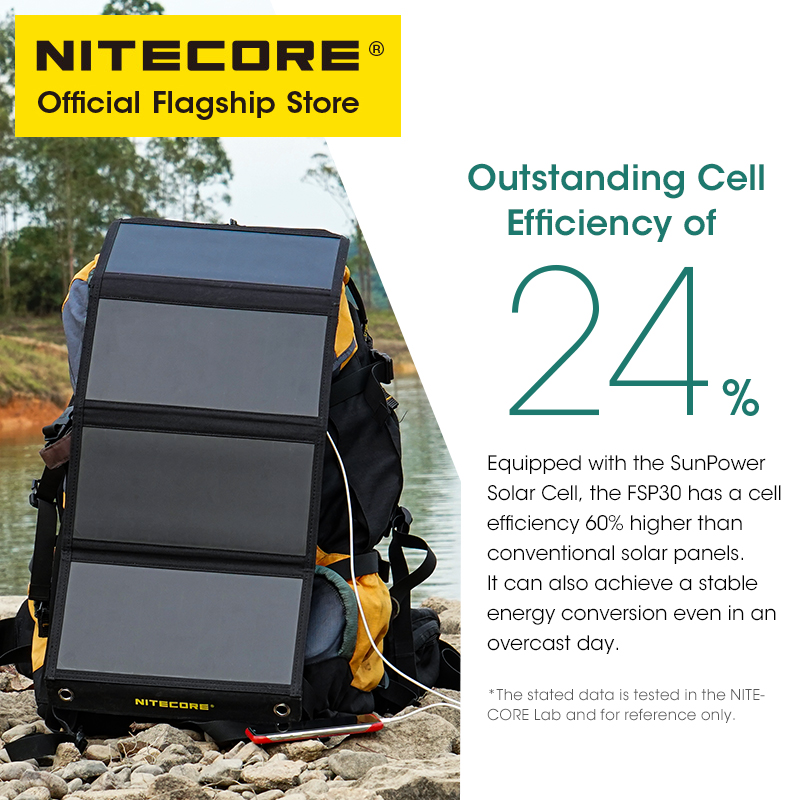 NITECORE FSP30 30W Portable So - Solar Emergency Charger reseña y precio