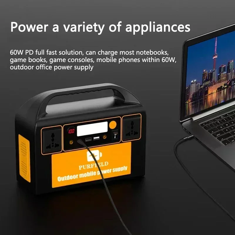 PURFIELD 220V 110V 300W Portab - Solar Emergency Charger reseña y precio