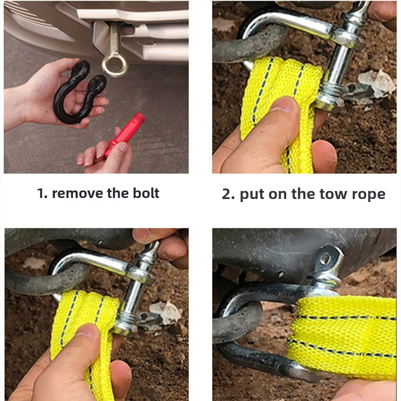 Car Trailer Rope Off Road Pull - Rescue Rope Throw reseña y precio