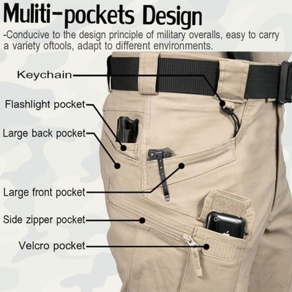 Men's Tactical Cargo Pants 6XL - Fishing Kit Compact reseña y precio