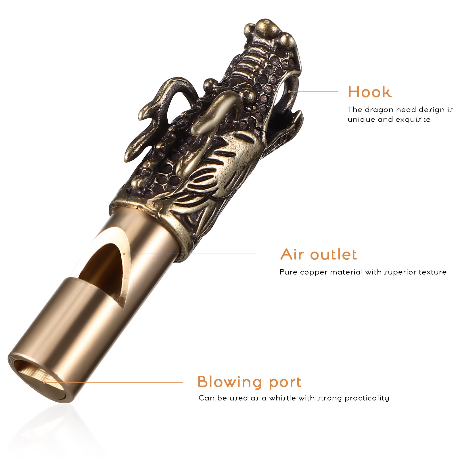 3Pcs Chinese Dragon Whistles B - Emergency Whistle Loud reseña y precio