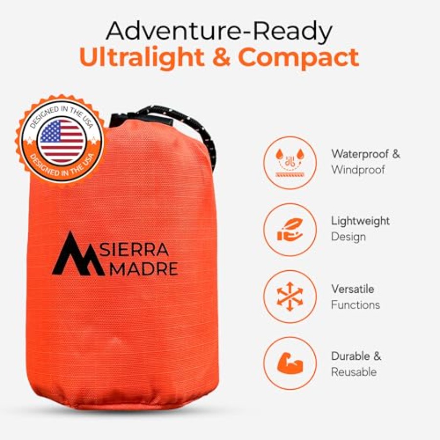 Emergency Sleeping Bag Ultrali - Emergency Mylar Tent reseña y precio